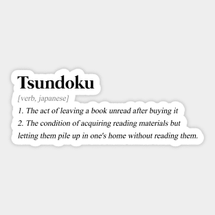 Tsundoku Sticker